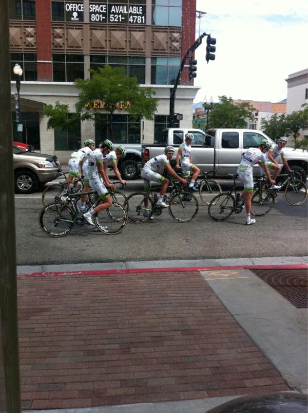 BiciGoga's tweet photo. RT @jhoannrobayo: Primer equipo entrenando x la ciudad de Utah @1t4i #TourDeUtah http://t.co/Z4oSo3Zr