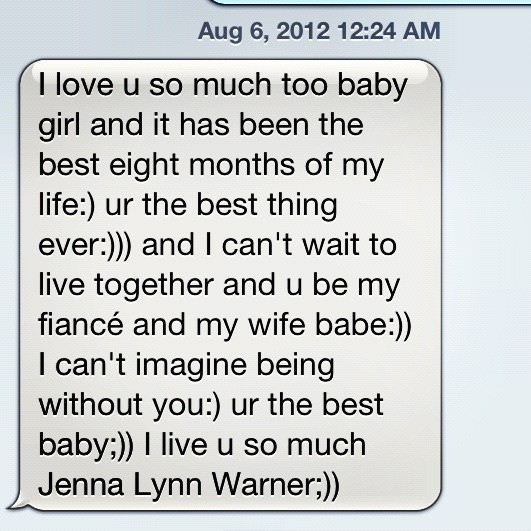 jennalynnnn2's tweet photo. @warnerT5 &amp;&amp; this is why I wanna spend the rest of my life with you :) and I don't care what anyone has to say :) http://t.co/3XxuAg7h