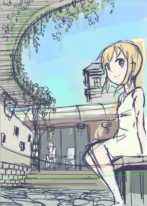 「ラフ。 」|渡コキュー■5/5COMITIA_C22aのイラスト