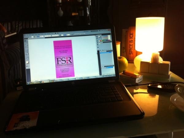 Work of the council continues. Even in a Russian cafe :)