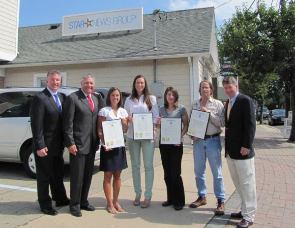 Asm. Sean T. Kean (@seantkean) on Twitter photo I presented resolutions to the 2011 Better Newspaper Contest Award winners @coaststar w/ <a href="/bobsingernj/">Senator Bob Singer</a> & @AsmDaveRible I presented resolutions to the 2011 Better Newspaper Contest Award winners @coaststar w/ <a href="/bobsingernj/">Senator Bob Singer</a> & @AsmDaveRible