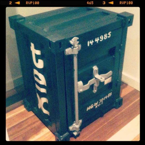HolyFunk's tweet image. Holy Funk industrial container table. Instagram style! #design