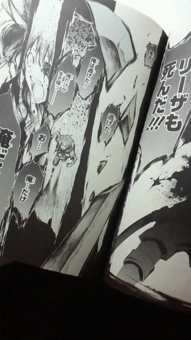 昨日、知らぬ人に誘われてコンビ組んでレベルあげしてたんだけど強敵に突っ込んで画像(ブラスミ四巻)のような状況になった。なんかスマンカッタす… #DQ10 