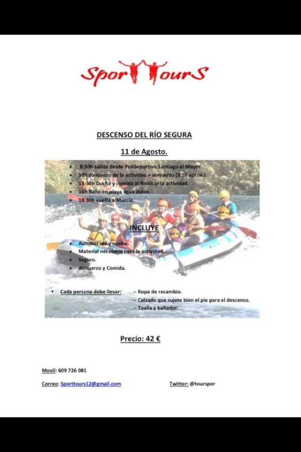 <a href="/TourSpor/">SporTTourS</a> Os ofrece un planazo para el 11 de agosto.
#estosolopasaenMurcia
 #Murcia #murciaquehermosaeres