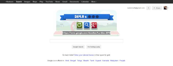 OyeNaddy's tweet image. #ThingsFasterThanUsainBolt Me Playing this #googledoodle hurdles. Have a look!