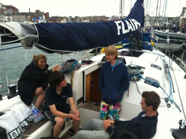 BBCRosAtkins's tweet photo. Our hosts for #bbclondoncalling. We're on a yacht in Weymouth harbour! http://t.co/N0ZsRvjL