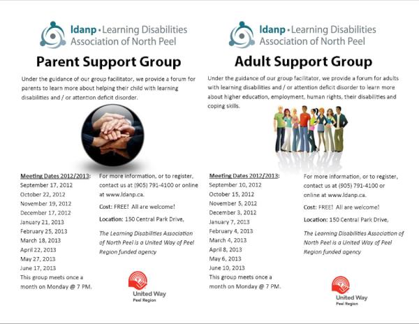 LDAPeelRegion's tweet image. LDANP is looking for #guestspeakers to lead our #AdultSupportGroup and #ParentSupportGroup!  Call our office today!