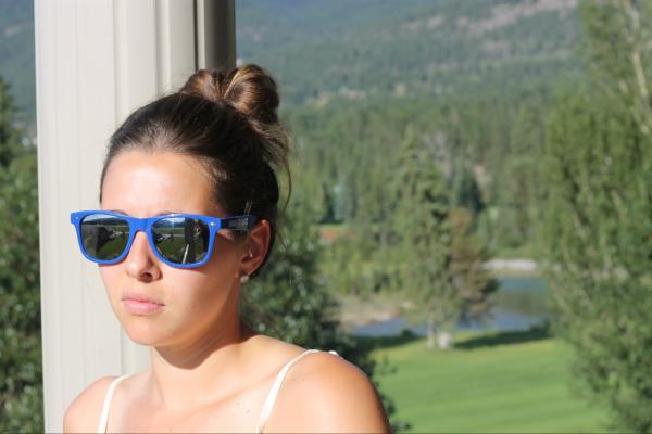 SwapWatch's tweet photo. Here's a pic of one of our beautiful SWAP girls rocking our new Dark Blue SWAP Shades! http://t.co/ojJZySCY