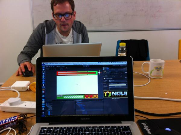 onimitch's tweet image. This is @will_luton working hard at the #BoBHack a few weeks ago