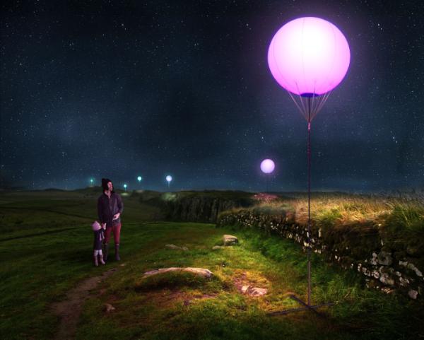 VisitBritain's tweet photo. What do you get when you cross a World Heritage Site with 400 lit balloons? #connectinglight > http://t.co/pz0ebN6y http://t.co/B8MMKaWn