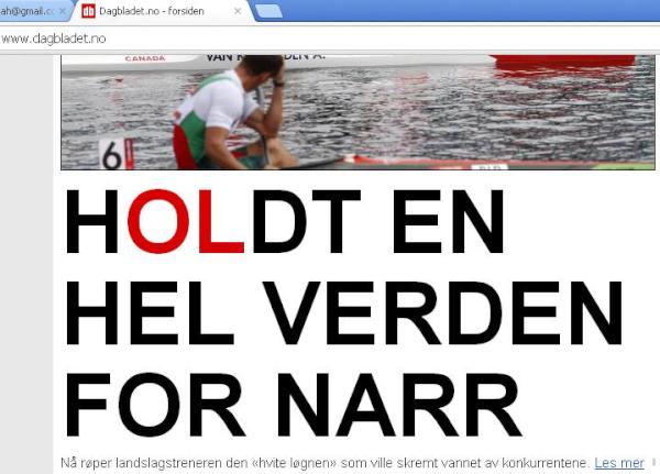 Dette må være den dårligste OL-referansen i en avisoverskrift: #nrkol