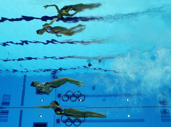 You’ve come all the way down to my level…and in synchrony too! #London2012