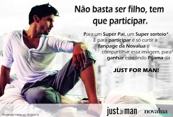 NovaluaWeb's tweet photo. Olhem só o pijama lindo da Just for man, que pode ser do seu papai. http://t.co/SHi2bZb8