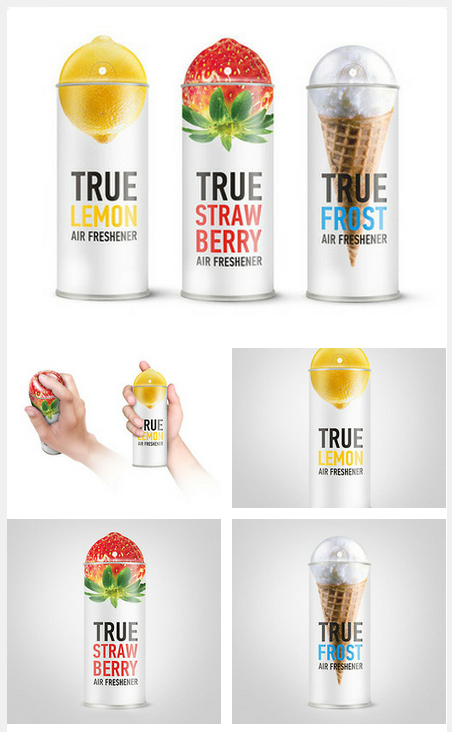 leratuca's tweet image. True Air Fresheners by GOOD agency #packacking