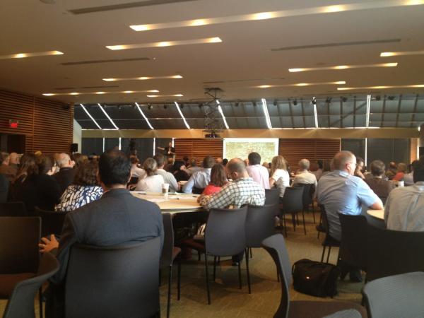 “<a href="/SocratesApallas/">Socrates Apallas</a>: Learning about #PortLands acceleration Initiative. Packed house here! Glad to see so many folks!" ”