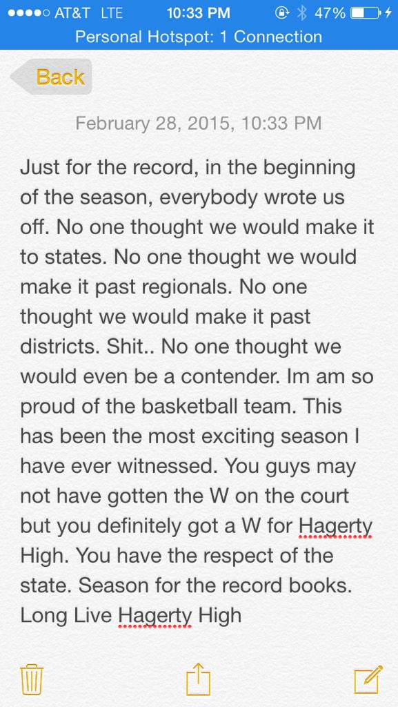 robbyboyer3's tweet photo. Long Live Hagerty High🔵⚫️ http://t.co/eAcSKcCBfR