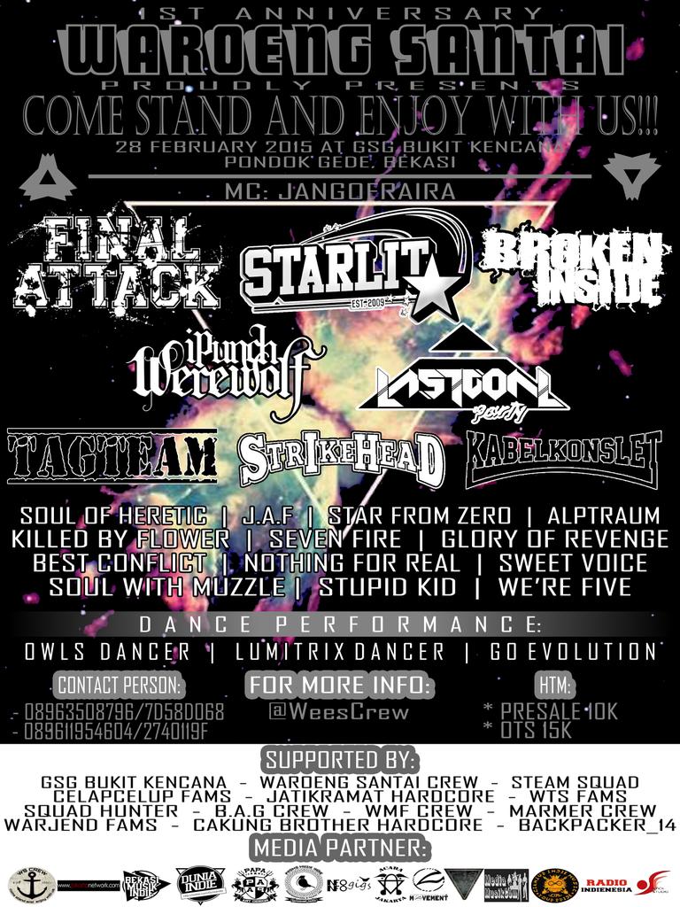 Ini band band tadi malam, kalian semua kereeen!!!