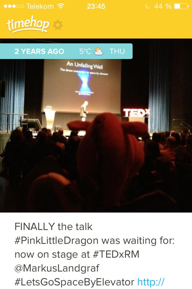4tuneQkie's tweet photo. More inspiring @TEDxRheinMain #TEDxRM memories๐
@MarkusLandgraf talking about a #SpaceElevator
http://t.co/oFpQIeS08O http://t.co/G6vAJMW1pV