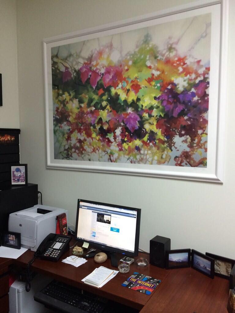 My paintings look rather nice as big signed prints :)