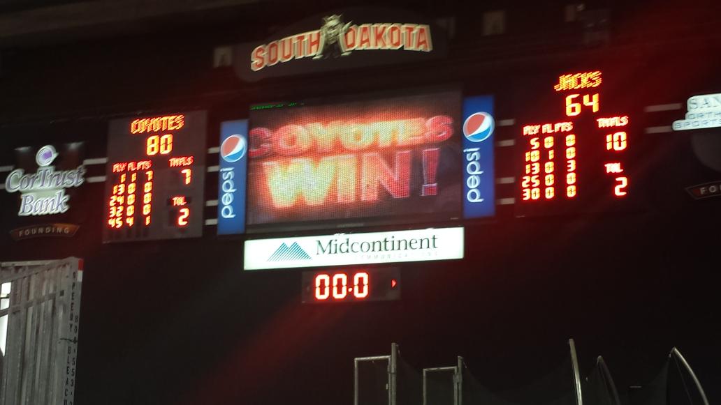 dmherbster's tweet photo. Seniors got out with a win as @SDCoyotesMBB beat SDSU 80-64. #GoYotes http://t.co/DUivWMbi0L