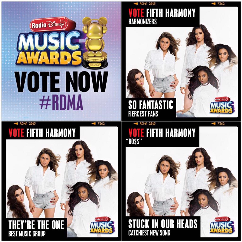 We're honored to be nominated for a #RDMA!! Thanks so much @RadioDisney & you can vote here: bit.ly/1vGWtJV 💕