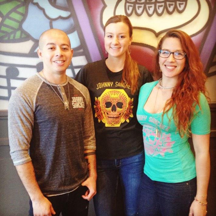 AaronSanchez's tweet photo. LOVE our new #JohnnySánchez shirts by Barking Irons! Come and get 'em! @mulberrybend http://t.co/zrXvPi1HmG