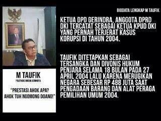 Ini M. Taufik Wakil Ketua DPRD DKI Jakarta yang santun dan penuh etika > #SaveRI #SaveAhok