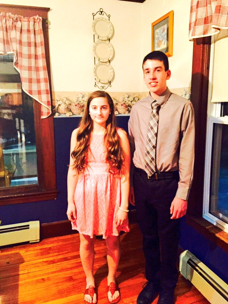 ArnoldShorey's tweet photo. Emily and Josh on their way to the semi-formal @foxcroftacademy #FA2015wintercarnival #iamnotgoing😊 http://t.co/fkQ1y7Efs0