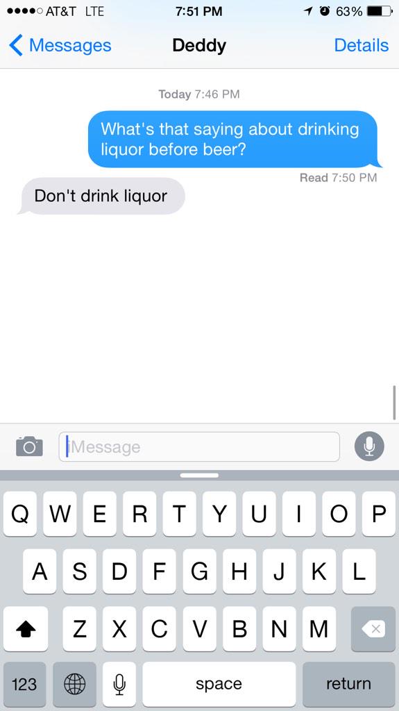 thecoolLacey's tweet photo. That fatherly wisdom. http://t.co/pVj0VDaASH