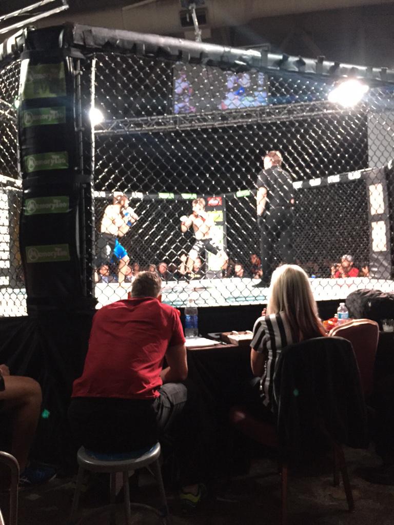 MMADraft's tweet photo. @MMADraft prospect @NicoLozada916 battling for the @WFC_MMA ammy belt! http://t.co/1iTqyKVtM5