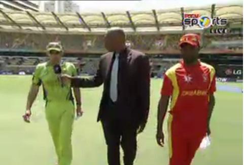 SAMAATV's tweet image. #CWC2015: Pakistan wins the toss and Misbah decides to bat first. #PakvsZimb