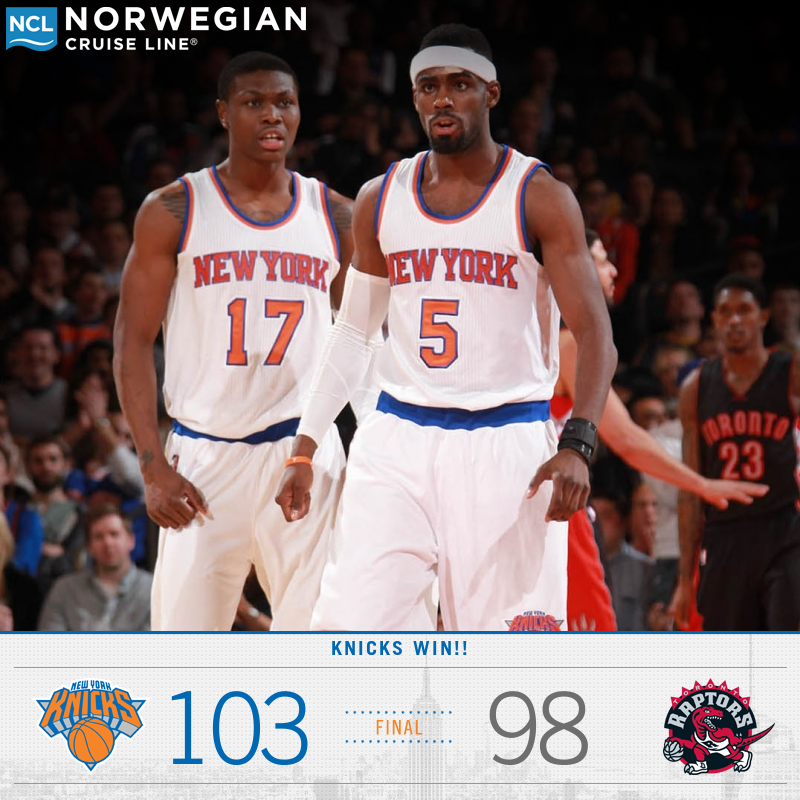 nyknicks's tweet photo. #KNICKS WIN!! @T_HardJR drops 22 and @LangGalloway10 seals the W w/ another clutch 3! 

Postgame NOW on @MSGNetworks! http://t.co/2UvmFH5Gdr
