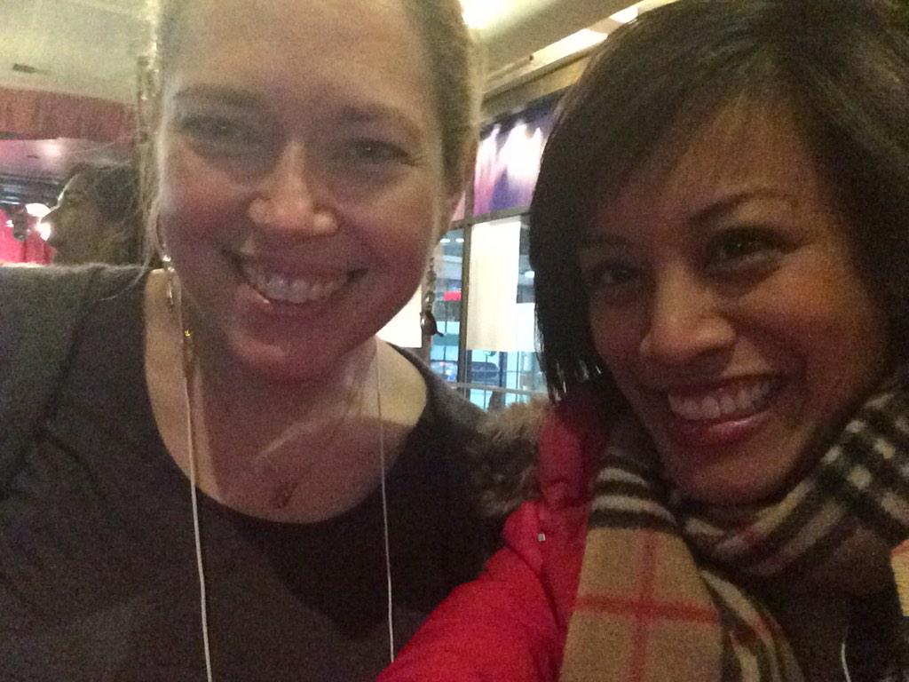 SharonANavarro's tweet photo. So nice to meet you IRL-- no, you didn't scare me @AureliaCotta #hcsmca #hccmty #hcldr http://t.co/8KxevaB7QI