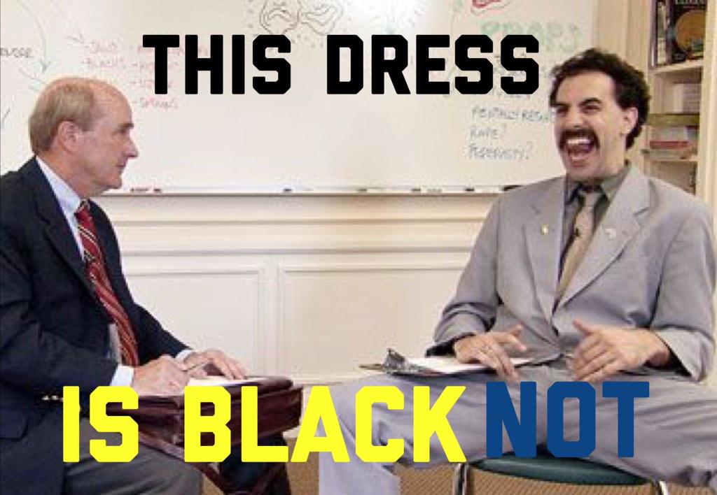 ZacHaske's tweet photo. #BlackNot #Dressgate #DressGate2015 http://t.co/cwNpe7wDwJ
