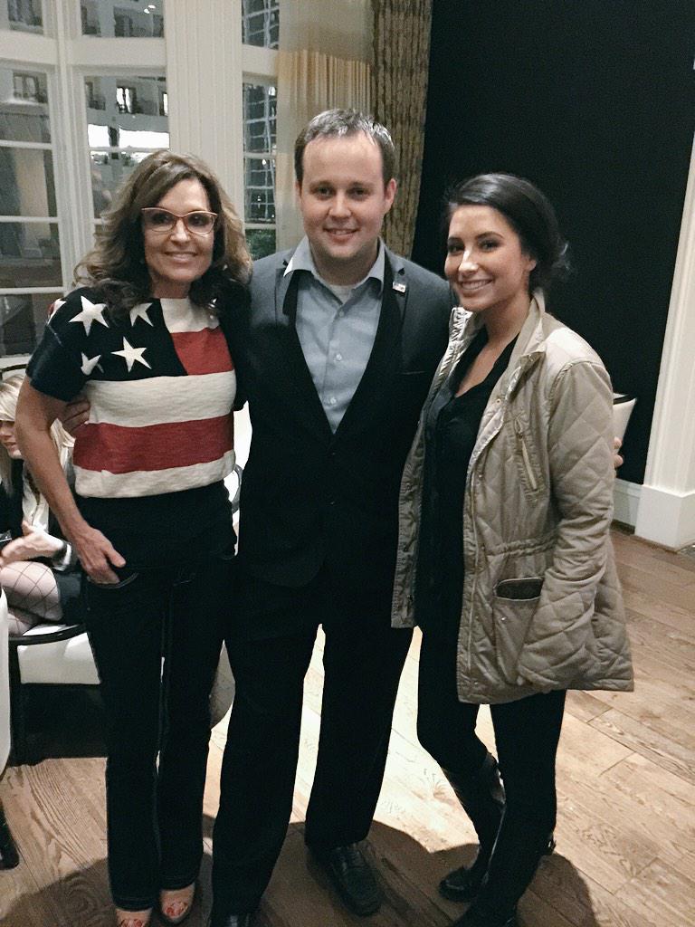 joshduggar's tweet image. Always great to see @SarahPalinUSA @BristolsBlog! #CPAC2015