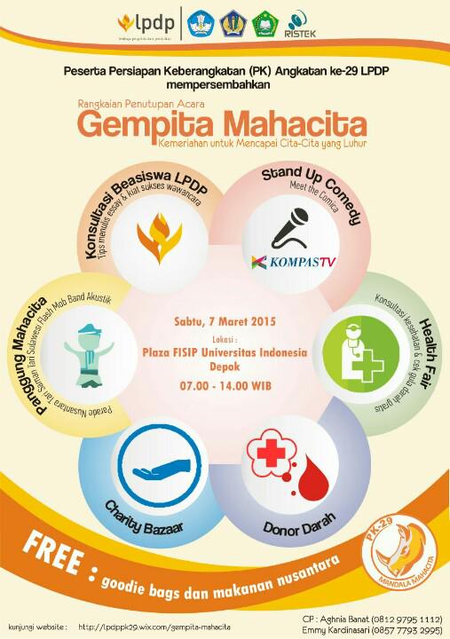 ndesinthya's tweet photo. Konsultasi Beasiswa LPDP &amp; Donor Darah   7 Maret 2015 @ Plaza FISIP UI Depok. Be there! @BeasiswaIndo #LPDP #PK29 http://t.co/Ac74Qf97eS