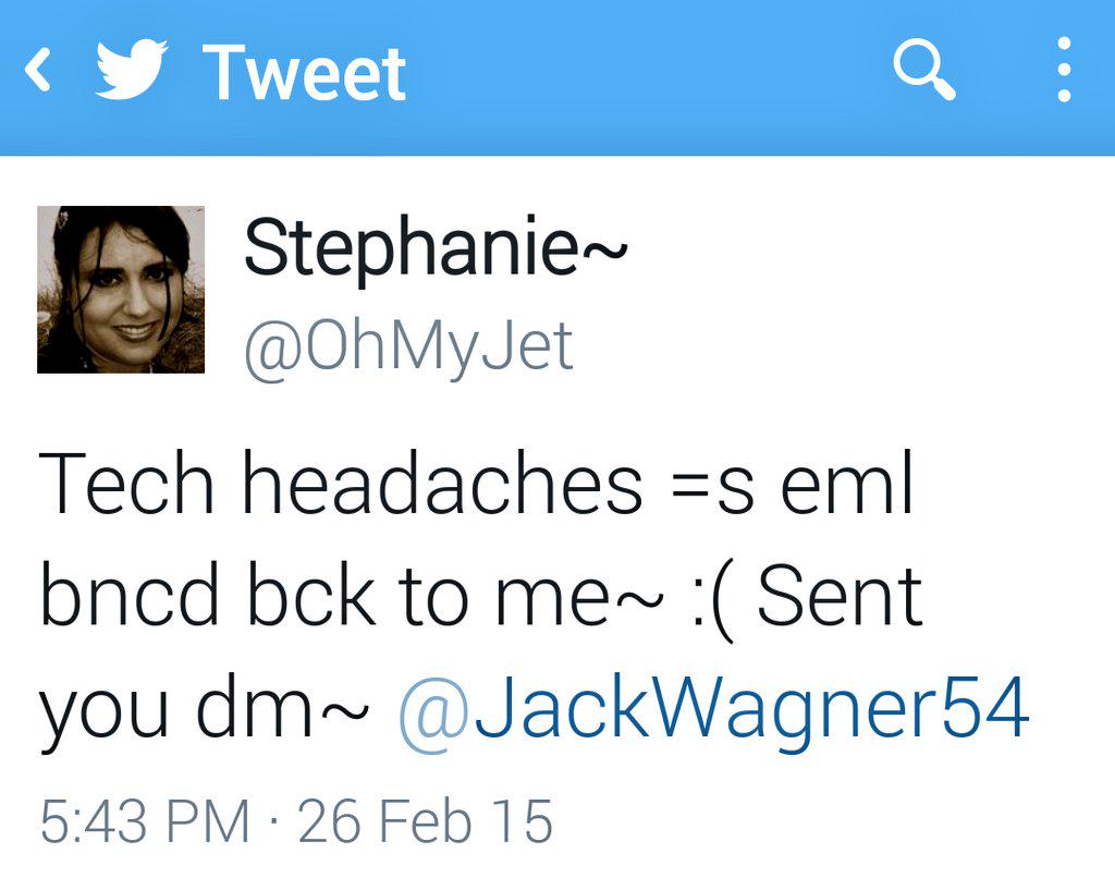 OhMyJet's tweet image. @JackWagner54 plz send me eml address agn/see dm~ #TechHeadaches make me want to enjoy a glass of  favorite wine! Ha!