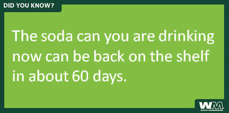 RecycleRemind's tweet image. Both! RT @WasteManagement: Do you #recycle your soda cans at work or at home? #InsideMan