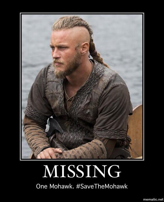 Joanne__W's tweet photo. @Sellena1 @SweetieBird28
#Vikings #VikingsSeason3 #SaveTheMohawk #RagnarLothbrok http://t.co/Hv7YeGJfkd