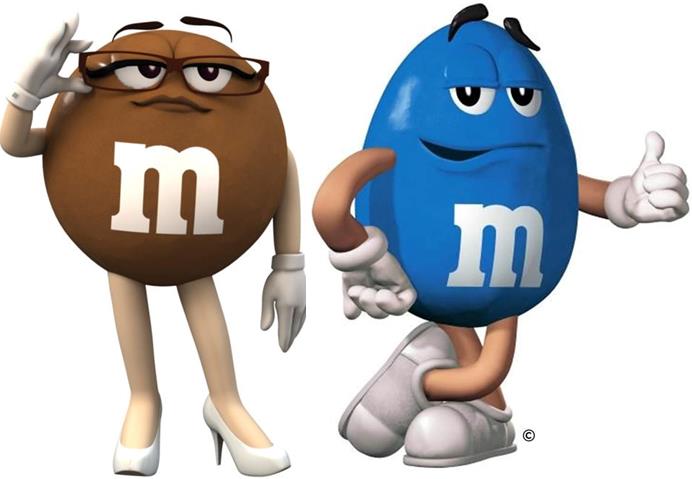 transparent blue m&m