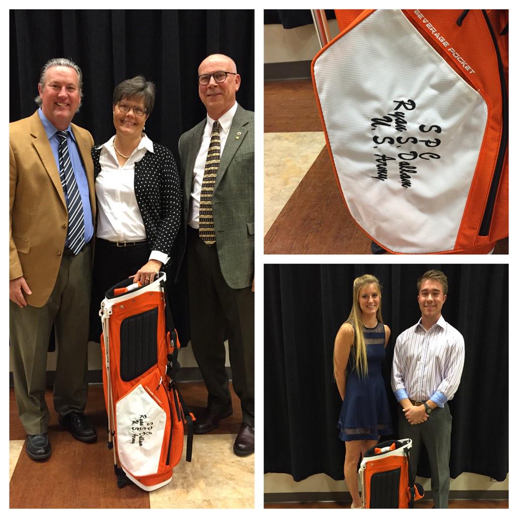 tigerteacher15's tweet photo. SO to Retired Lt. Col. Scott Dallam for allowing @NormanHighGolf to honor his son this year. Hope we make you proud. http://t.co/1Ey35pnQYT