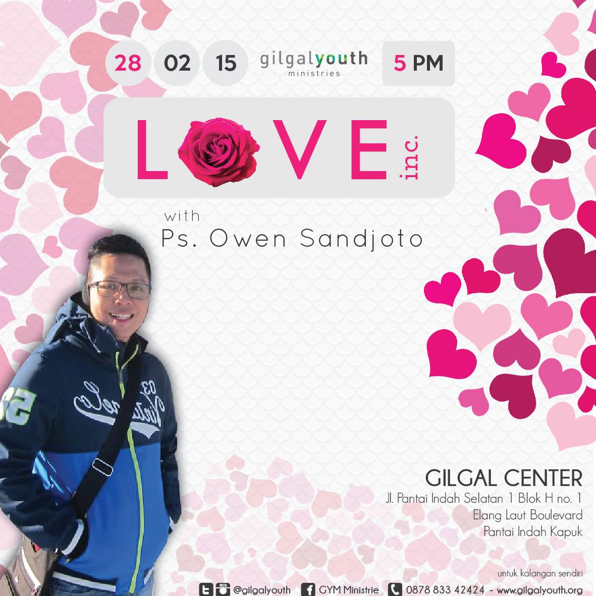 Hi, Gymers.
Prepare your question for this Sat
28th Feb 2015. 5.00 PM.
Talk Show with <a href="/owensandjoto/">Owen Sandjoto</a> 
all about Love.