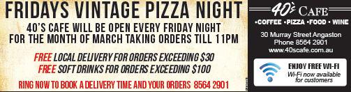 don't forget vintage pizza night for march