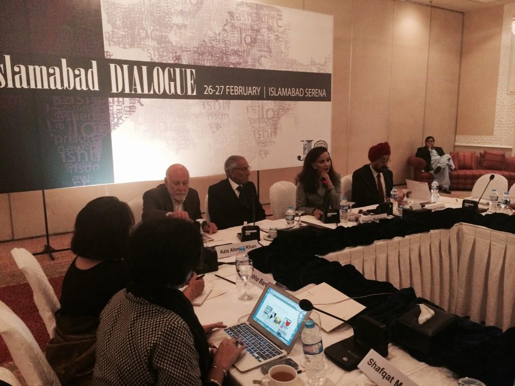 fahdhumayun's tweet photo. Day 2 @JinnahInstitute's #IslamabadDialogue4 w. Advisor to PM on Foreign Affairs Tariq Fatemi @sherryrehman @CDRIndia http://t.co/x6z0aVBugr