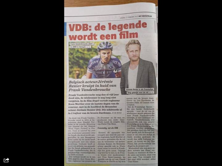 NicoMattan's tweet photo. VDB : de legende wordt een film 'ENGEL' #top http://t.co/7HAfjQwKCl