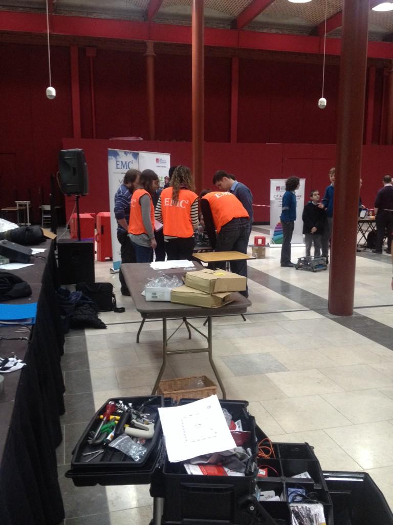 Inspections under way at <a href="/CIT_ie/">CIT is now MTU - Munster Technological University</a> for <a href="/VEXRobotics/">VEX Robotics</a> event. @EMCUKI #EMC #VEX