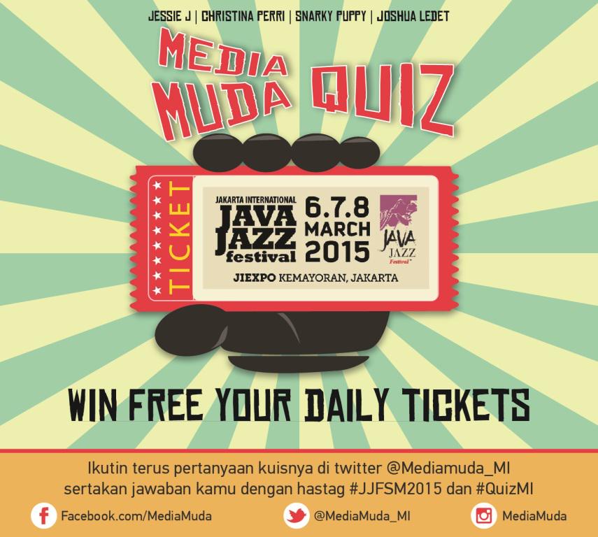 MediaMuda_MI's tweet photo. Sobat Muda yuk merapat dan jangan lupa Follow Media Muda By Twitter, Instagram and Facebook Page !
#JJFSM2015 #QUIZMI http://t.co/XbKHPAUeIk