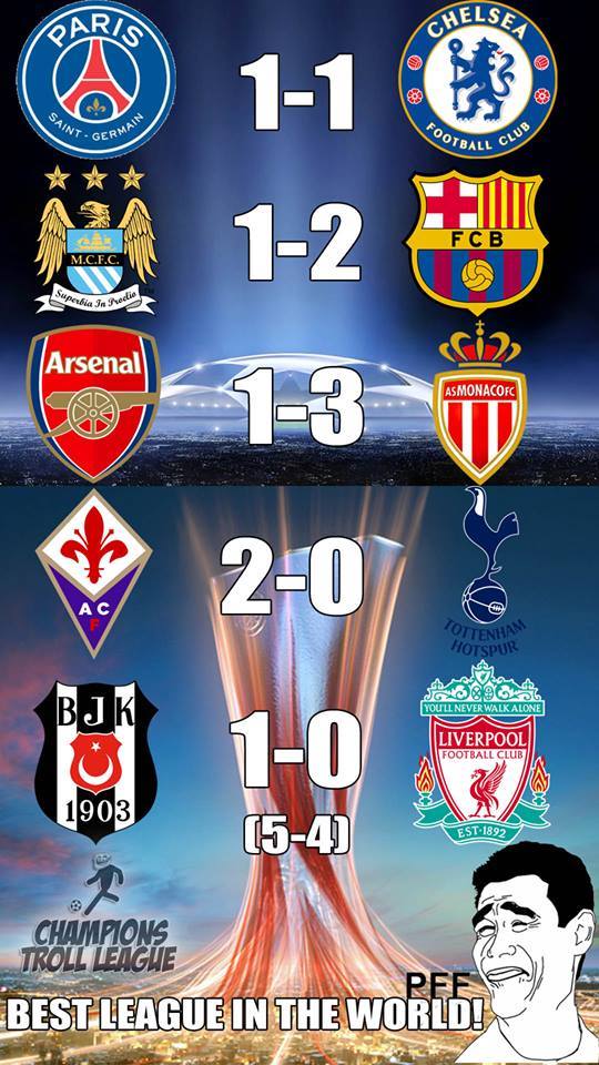 FootballFunnnys's tweet image. The best League in the world.