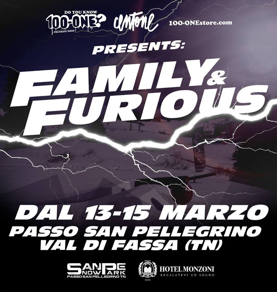 tomareally's tweet photo. @valdifassa @VisitTrentino @HotelMonzoni #Famiy&amp;Furious #snowboard #ski #snowpark #100one #centone #100onetravel http://t.co/75RMArmLRz