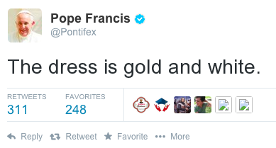 denhamsadler's tweet image. Well I guess that settles it. #thedress